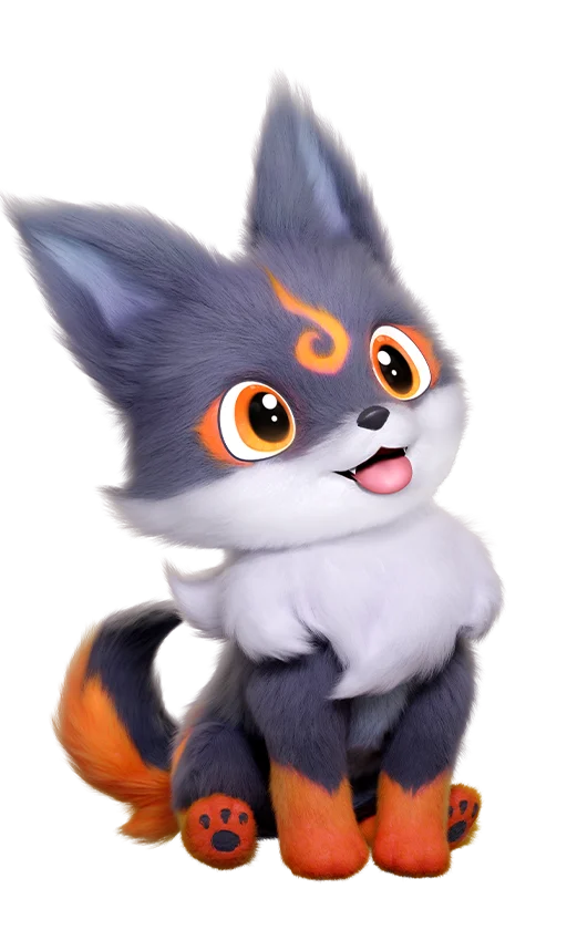 Emberpup, a Fire Aniimo